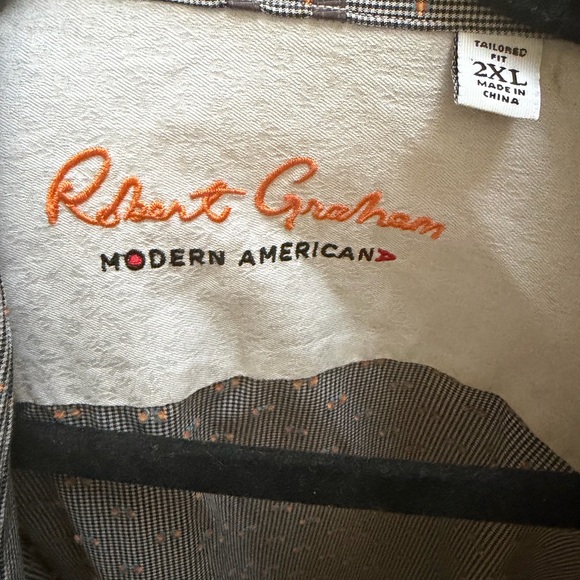 Robert Graham Mens Stylish Dress Shirt Size 2XL - Picture 2 of 4